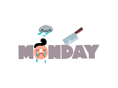 Moanday character design emoji graphic design illustration mascot mojemo simon oxley typography