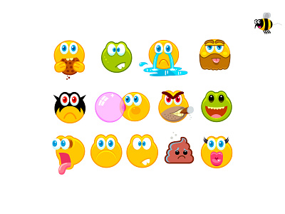 Say Cheese Please character design emoji graphic design illustration mascot mojemo simon oxley typography