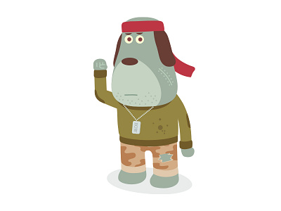 Ram Bow action adventure character design dog graphic design illustration mascot simon oxley soldier