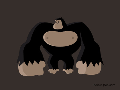 Wrong Kong animal cartoon character design gorilla illustration king kong mascot simon oxley wild