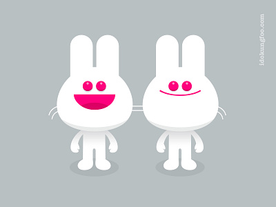 Albinose animals cartoon character cute design fun illustration mascot rabbit simon oxley