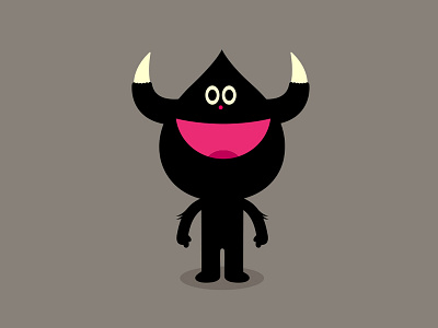 Happy With Horns animal cartoon character design elf illustration mascot simon oxley