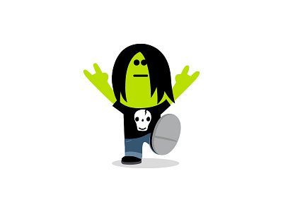 Youth alien cartoon character design illustration mascot music simon oxley skull youth