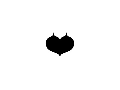 Love Shapes black graphics heart icons images logo love modern simon oxley