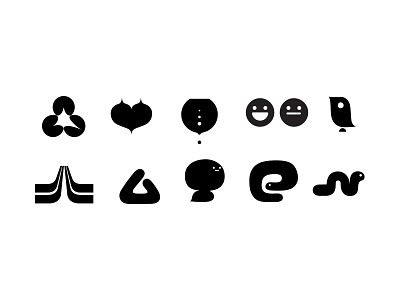 Some Of The Parts abstract black graphics heart icons images logo love modern simon oxley