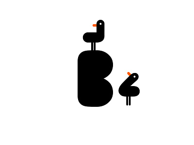 B animal bird character design illustration mascot simon oxley typography