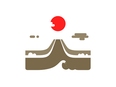 Sundays abstract asian graphics icons images japan logo modern simon oxley sun