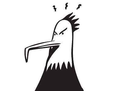 Beak animal bird character design illustration ink mascot media simon oxley