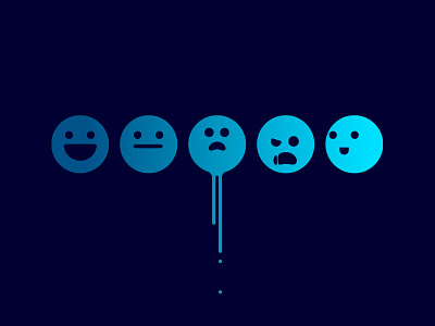 Dribbbling blue character design emoji graphic design icons illustration logo simon oxley