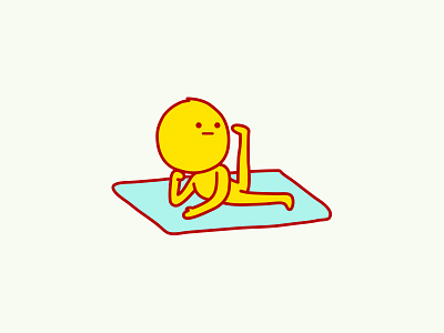 Light Exercise cartoon character design dribbble fitness illustration people simon oxley stickerplace yoga