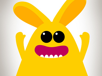 Fear animal cartoon character design dribbble emoji illustration rabbit simon oxley stickerplace