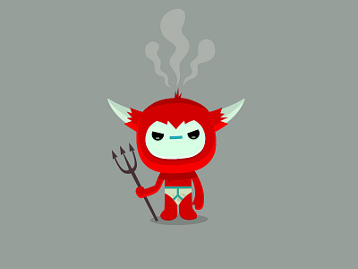 devils day off cartoon character design devil dribbble emoji idea illustration red simon oxley stickerplace