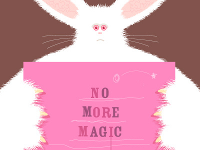 No Magic bunny cartoon character furry istockphoto rabbit serious simonox staring