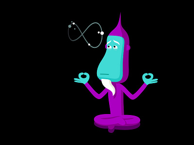 Pseudo Scientific character colour design dribbble fairy fantasy illustration logo mascot science vector yoga