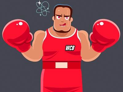 WCB.Ltd White Collar Boxing action boxer character design dribbble fighter illustration london sport uk vector