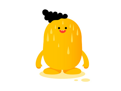 Something Sweaty character colour design dribbble illustration mascot people sweat vector yellow