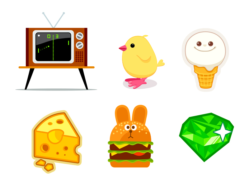 Emoji Made For Cher dribbble cheese tech tv mascot emoji character ice cream business animal illustration