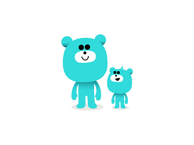 Bear Feet animal bear character design dribbble family father illustration mascot son