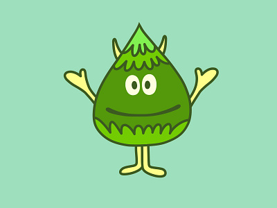 Nature may contain nuts character design dribbble happy hybrid illustration mascot nature pine vector