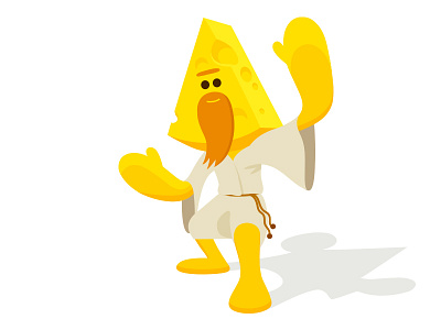 Cheesus character cheese colour dairy design dribbble food health illustration vector