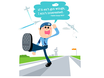 Tyler Is 15 air cadet airport character design dribbble illustration jet people pilot vector