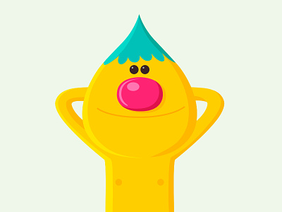 Daze Off beach character design dribbble happy illustration mascot relaxed yellow