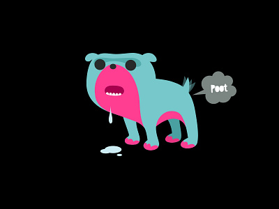 Good Boy animal character design dog dribbble fart illustration mascot pets vector