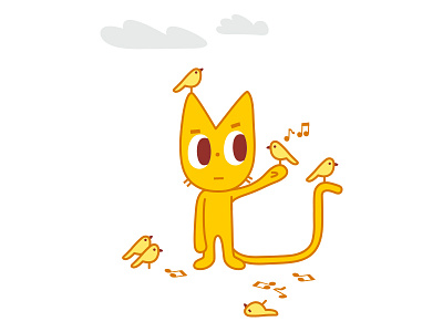 Blah Blah Blah bird cat character design dribbble graphic illustration logo mascot pets