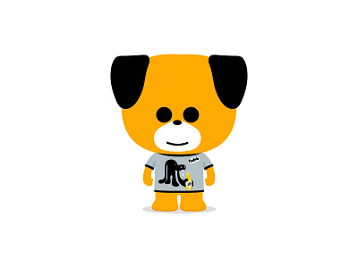 狗的快乐的一年 Year Of Dawg animal black character design dog dribbble graphic illustration mascot