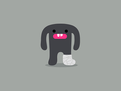 Lovin Feelin animal bandage character design dribbble graphic illustration mascot monster teeth