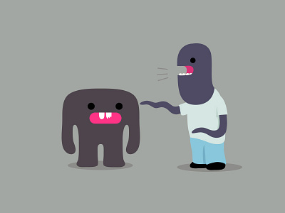 Argument animal character design dribbble graphic illustration mascot monster squid teeth