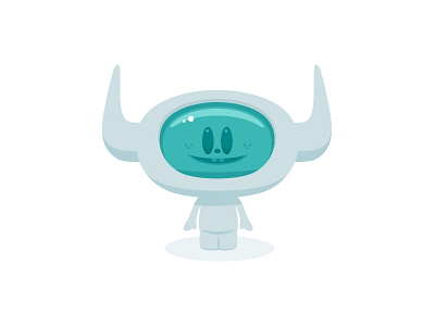 Interstella Fella animal character design dribbble electronic helmet illustration kids mascot monster space