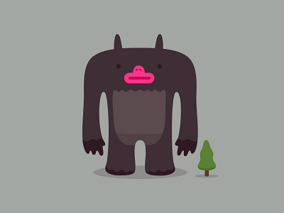 iPlod animal character design dribbble graphic illustration mascot monster stink tree yeti