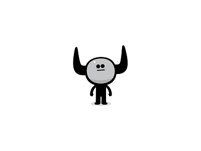 Beef Cake animal black character design dribbble graphic horned illustration mascot monster