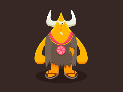 Bakka animal black character design dribbble graphic horned icons illustration mascot monster