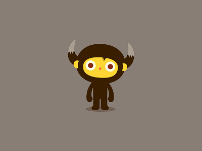 Call Of Wild Child animal black bull character costume design dribbble graphic horned illustration kid mascot