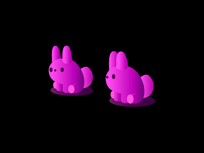 Back In The Burrow 3d animal character design dribbble easter illustration mascot pets purple rabbit toy