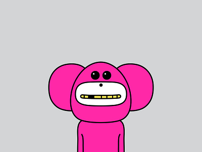 Big Ears animal ape character colour design dribbble illustration mascot monkey vector