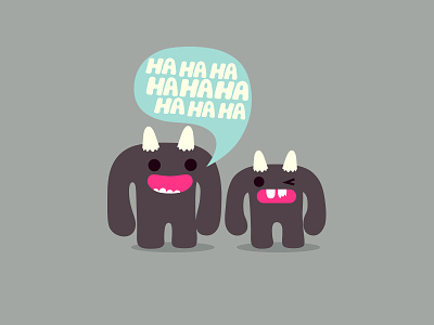 Joke animals character digital dribbble fantasy illustration joke laugh monster nature toy