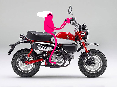 Duke of hazard character dribbble engine fun illustration japanese motorbike tech transportation
