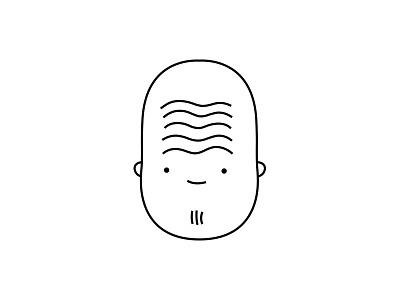 let’s rake the gravel in the zen garden, together beard character drawing dribbble happy illustration people smile