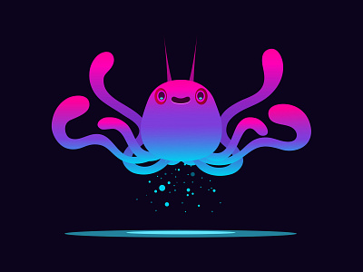 Come Closer animal cartoon character colour design dribbble fantasy illustration mascot monster vector