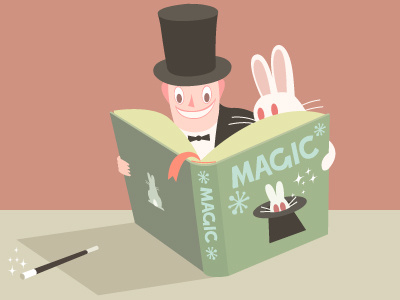 Magic Makers cartoon character dog hat istockphoto magic magician mascot oxley rabbit reading simonox top upload