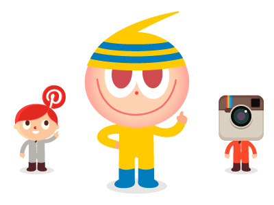 Characters for Tam Tam Osaka Japan camera cartoon character friends happy instagram istockphoto japan osaka pinterest simonox smile staring tam