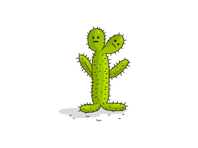 Vegimal animal cactus cartoon character colour design dribbble fantasy illustration mascot monster plant staring vector