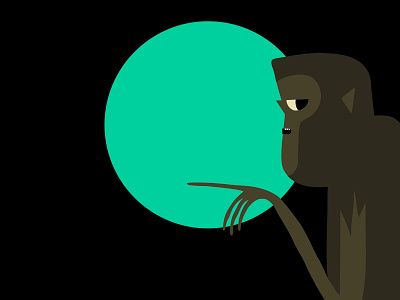 That Way animal cartoon character colour design dribbble fantasy horror illustration mascot monster staring vector