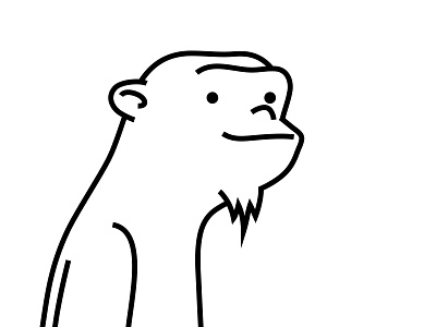 Male Chimp animal ape beard branding cartoon character chimp design dribbble illustration mascot monkey vector