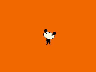 Everything Is Orange animal branding cartoon character colour design dribbble fantasy illustration mascot mouse orange small staring vector