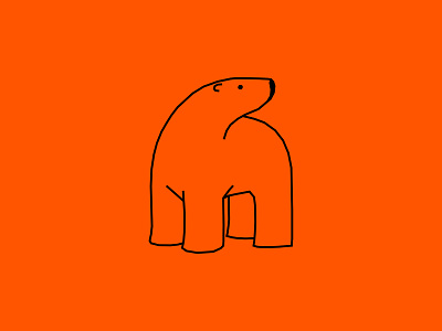 Sun Sets animal arctic branding cartoon design dribbble illustration logo orange polar bear sunset vector