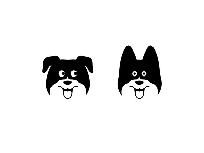 woof and woof animal branding cartoon character design dog dribbble excited illustration logo mascot pet